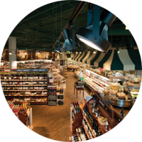 led lighting and controls in grocery environment